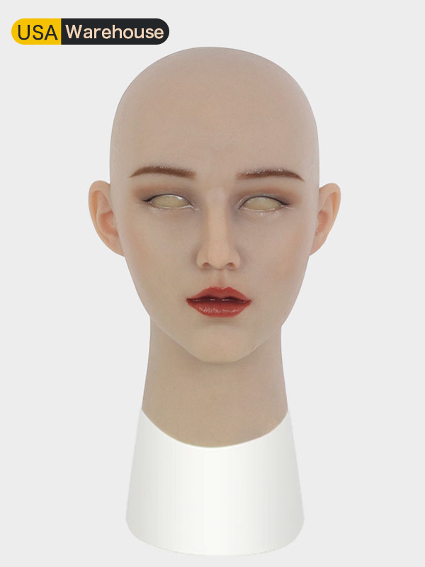 Realistic Female Head Mask For Crossdress