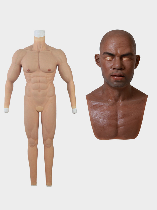 Muscle Suit with Anal Hole and Front Hole + Silicone Mask - Martin - Silicone  Masks, Silicone Muscle-Smitizen
