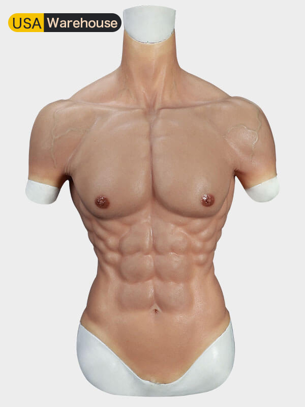 Upgraded Upper Body Muscle Suit With Arms - Silicone Masks