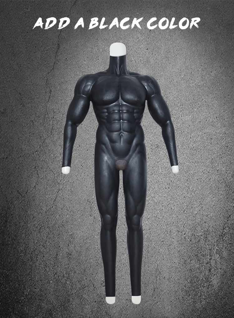 SMITIZEN Silicone Black Body Muscle Suit With Anal Hole Cosplay