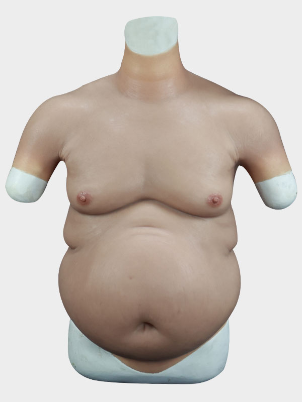 Upper Body Suit With A Big Beer Belly - Silicone Masks, Silicone