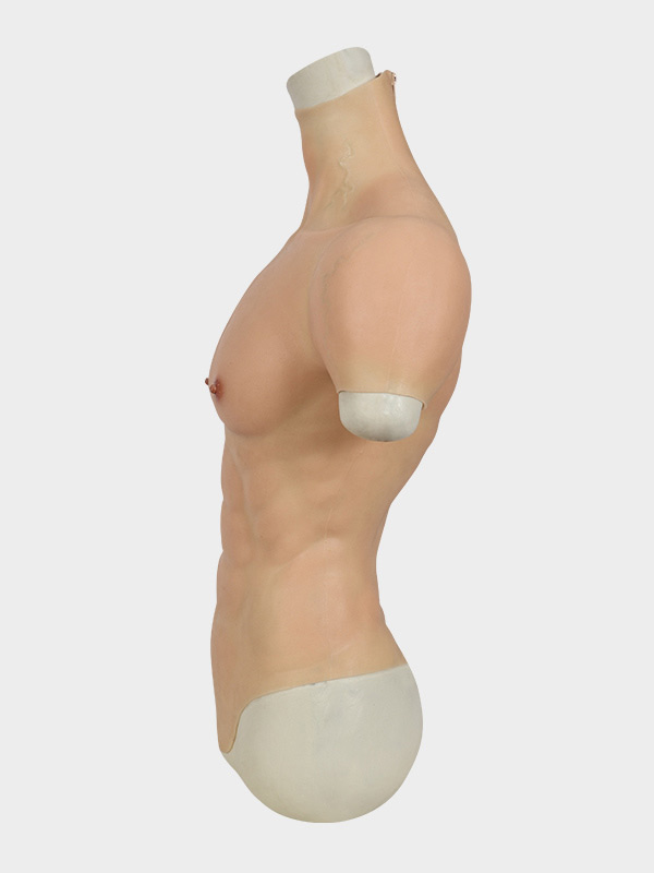Realistic Muscle Suit with Zipper - Small Size - Silicone Masks