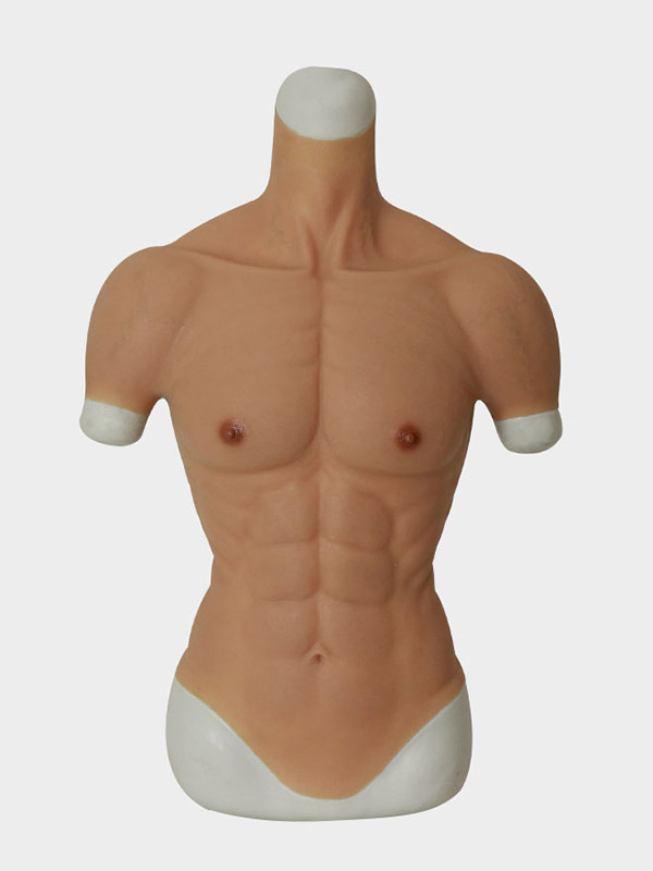 SMITIZEN New Silicone Fake Chest Muscle Body Suit Abdomen Cosplay Costume