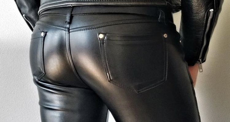 Pin on Leather trousers