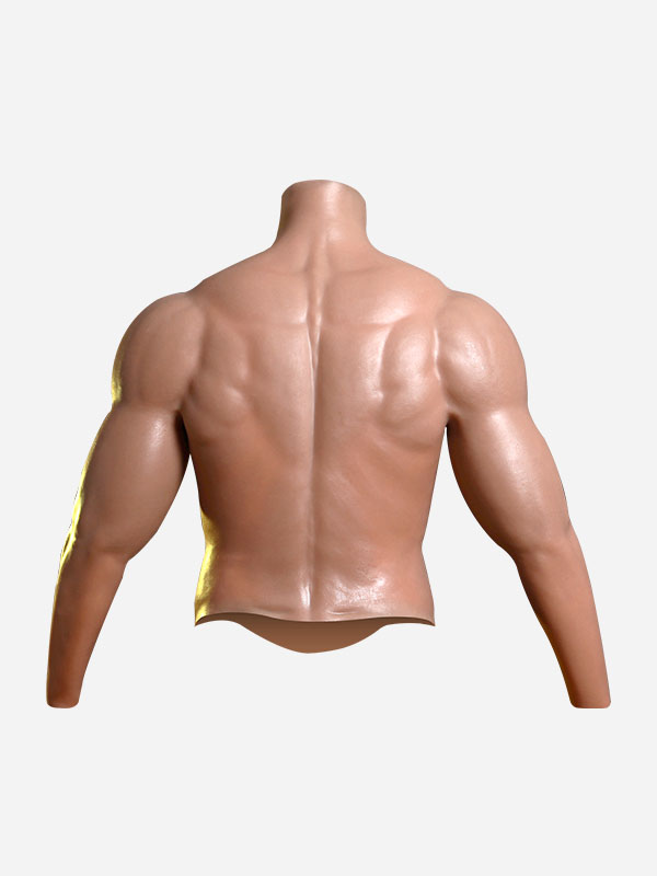 Realistic Silicone Mens Body Shaper  With Brawny Arms And