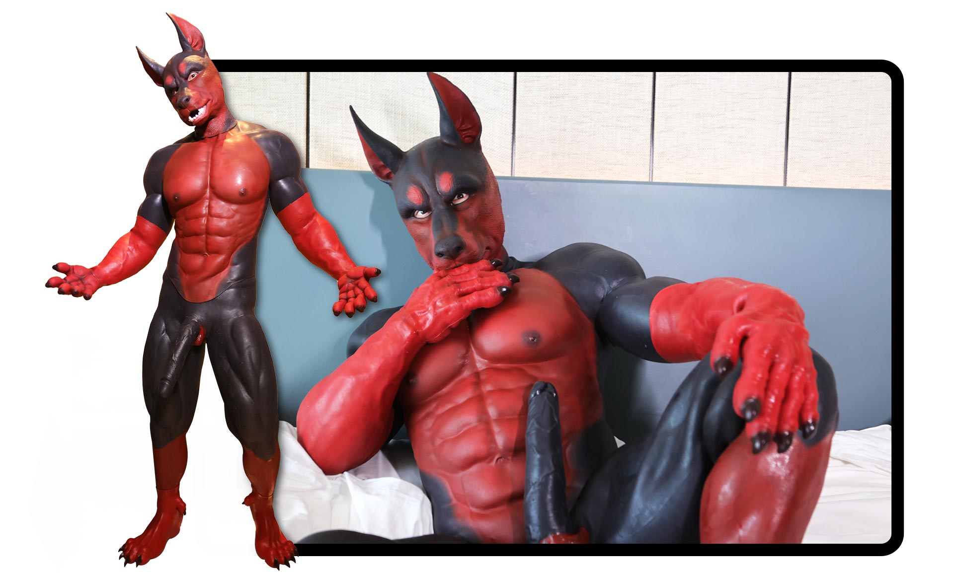 Silicone ASTRO Muscle Petsuit Set - Silicone Masks, Silicone
