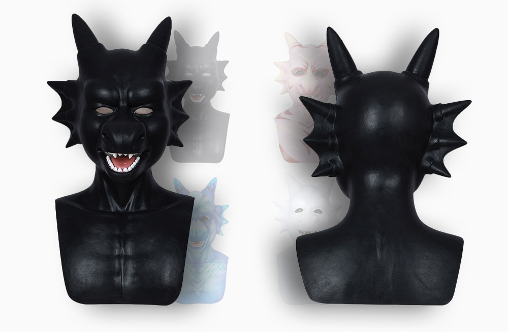 Silicone Fantasy Kink Dargon Mask