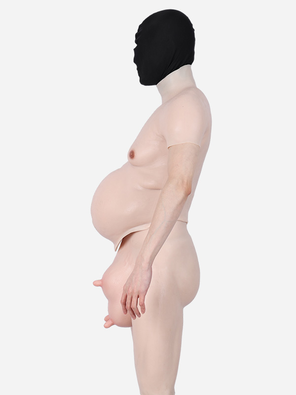 Upper Body Suit With A Big Beer Belly - Silicone Masks, Silicone