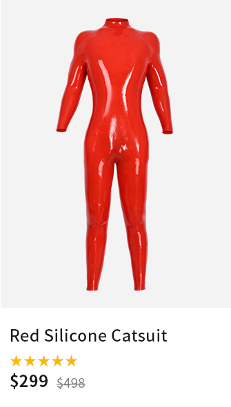 Red Silicone Catsuit